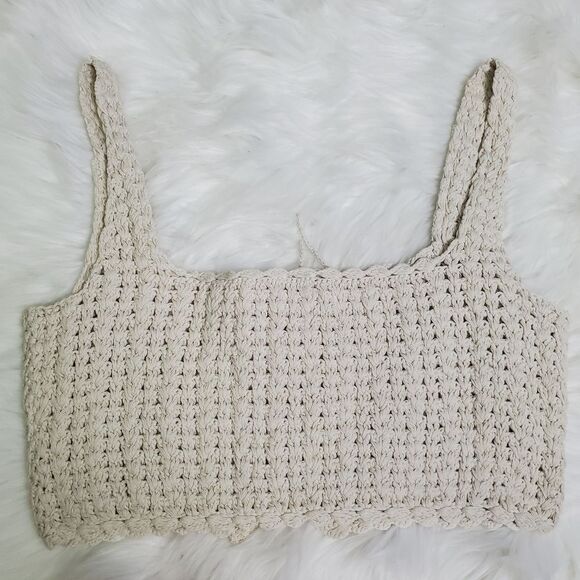 BP Crochet Knit Crop Top S/M - Picture 5 of 9